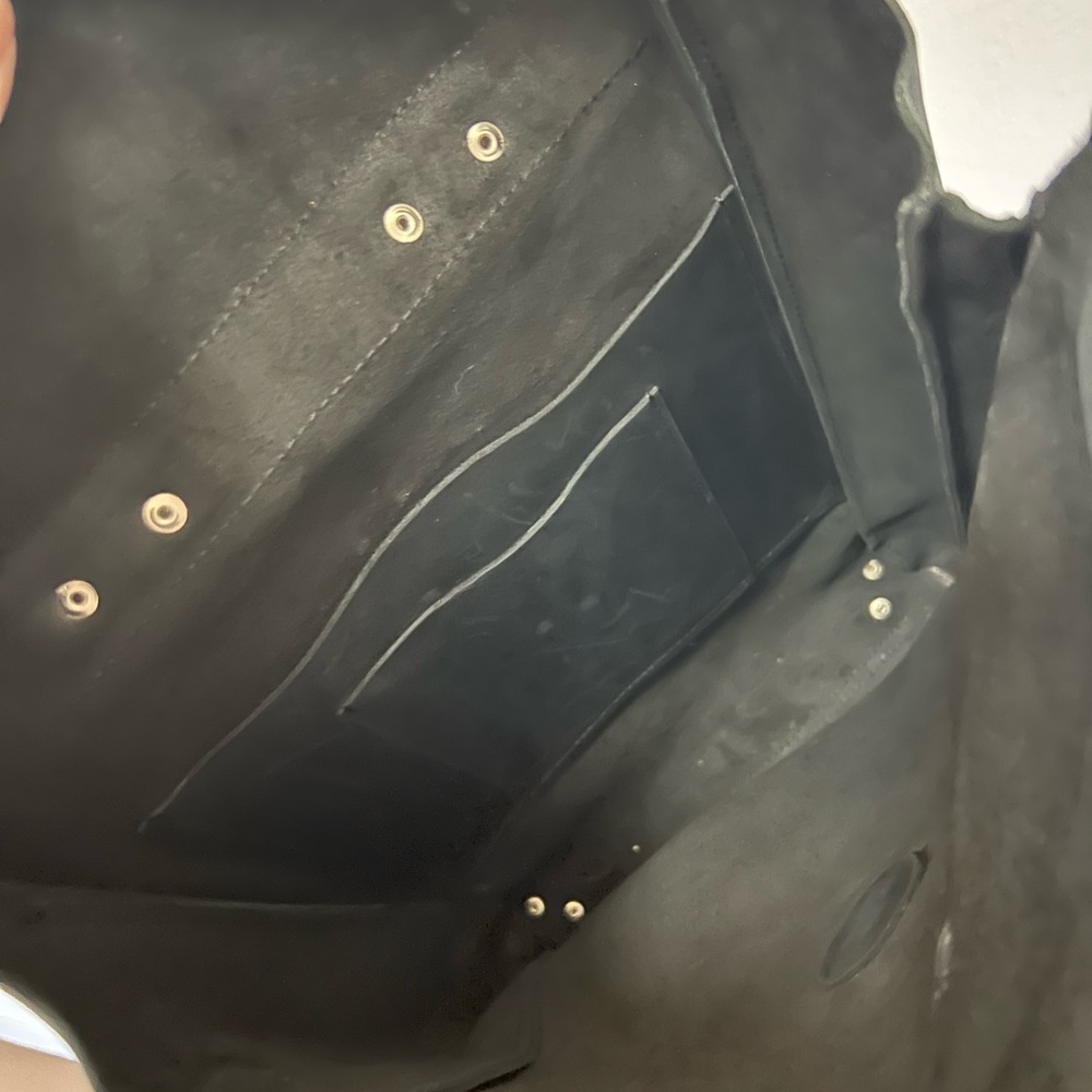 Black Leather Backpack With Studs - image 4